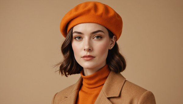Find your perfect orange beret for a chic look